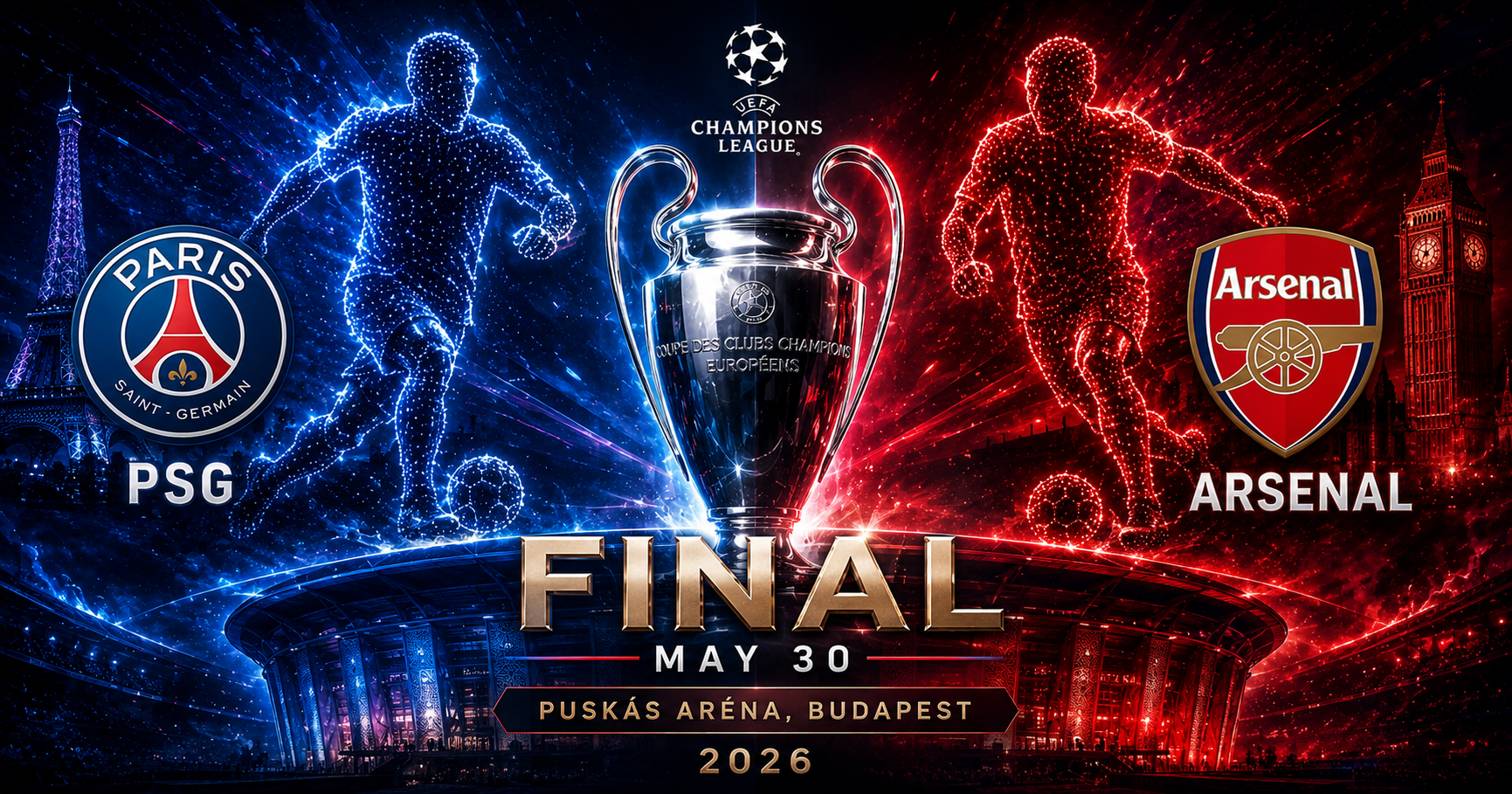 Champions League Final 2026 — PSG vs Arsenal: Budapest Preview
