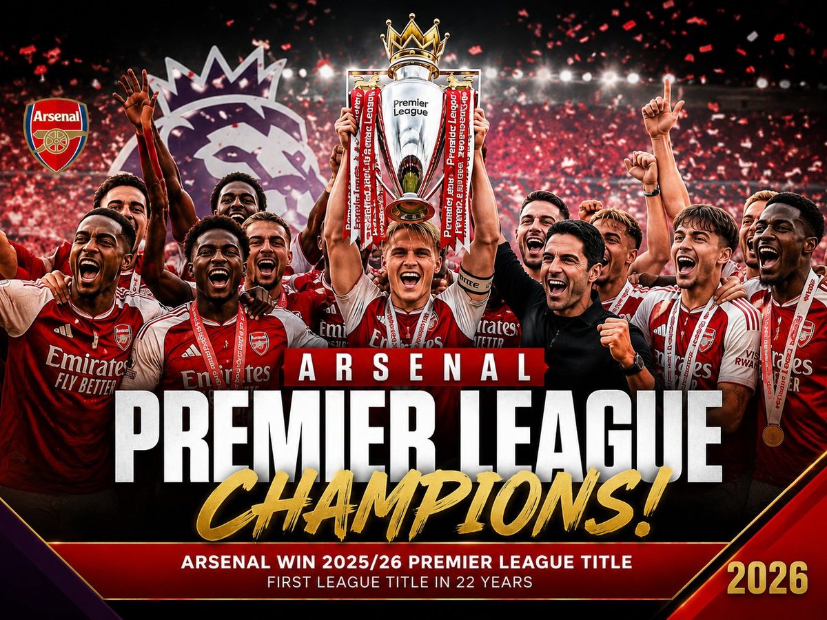 Arsenal Are Premier League Champions. The Wait Is Finally Over.